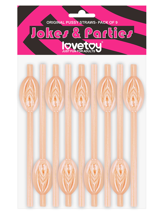 Соломинки с вагиной, 9 шт.