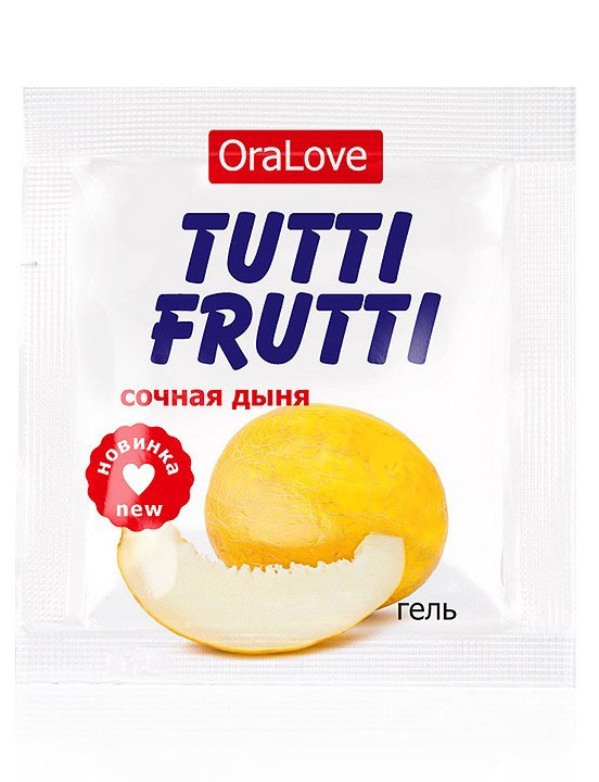 Гель-лубрикант «Tutti-Frutti Сочная дыня» 4 г