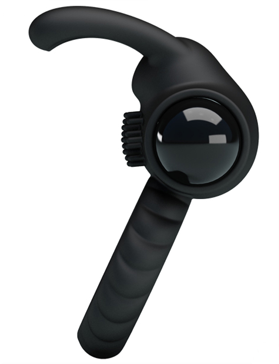 Эрекционное кольцо Eudora с вибрацией и дополнительной стимуляцией, внутр. диаметр 26 мм