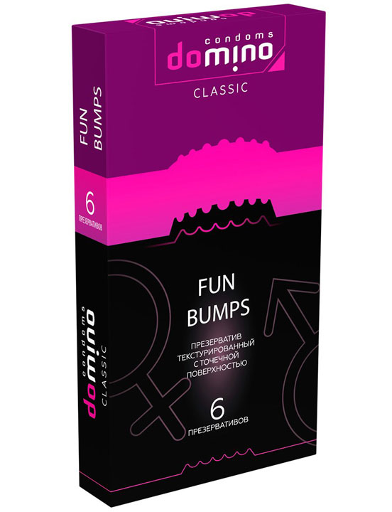 Презервативы DOMINO CLASSIC Fun Bumps, 6 шт.