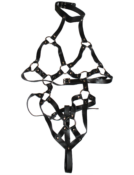 Сбруя женская, чёрная