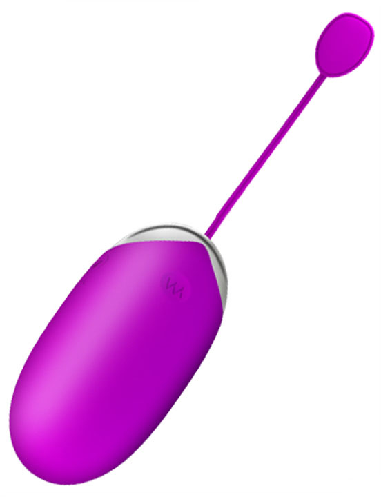 Виброяйцо Abner, APP контроль, bluetooth, фиолетовое, 33x75 мм