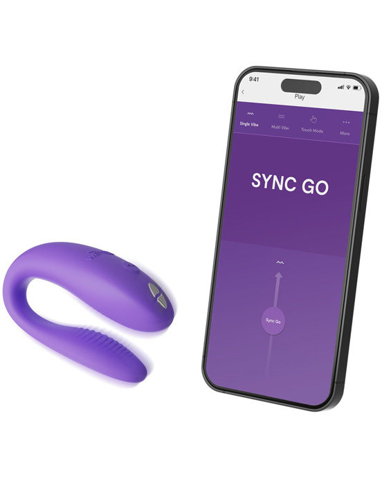 Вибромассажер для пар We-Vibe Sync Go, фиолетовый