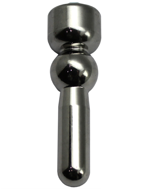 Зонд для пениса, рельефный, с голубым кристаллом, 6x46 мм