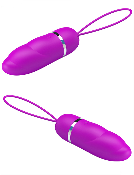 Виброяйцо Edwina, 12 видов вибрации, фиолетовое, 30x92 мм