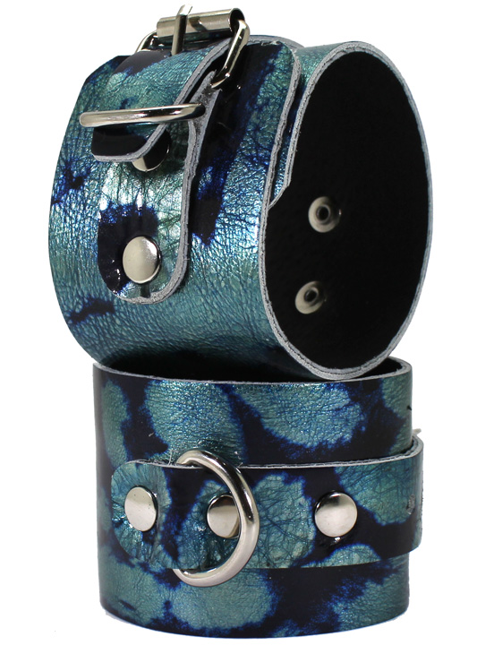 Наручники цветные, размер универсальный, аквамарин