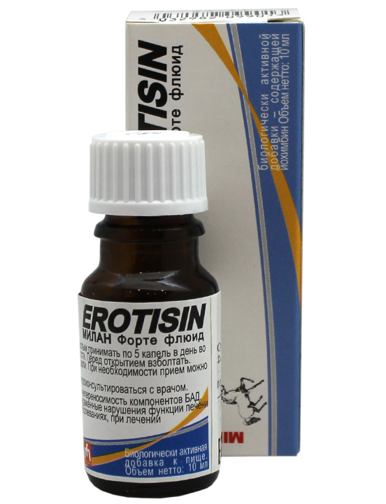 Капли «Эротизин Форте Флюид», 10 мл