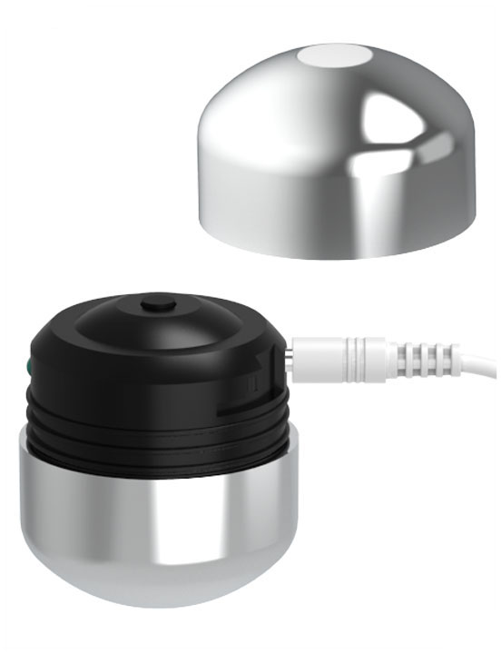 Вибратор клиторальный Cute Bullet, USB, серебристый, 46x30 мм