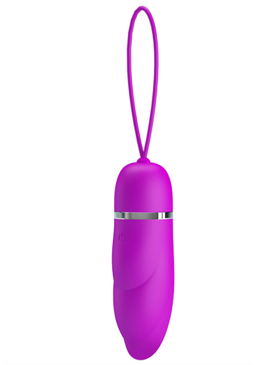 Виброяйцо Edwina, 12 видов вибрации, фиолетовое, 30x92 мм