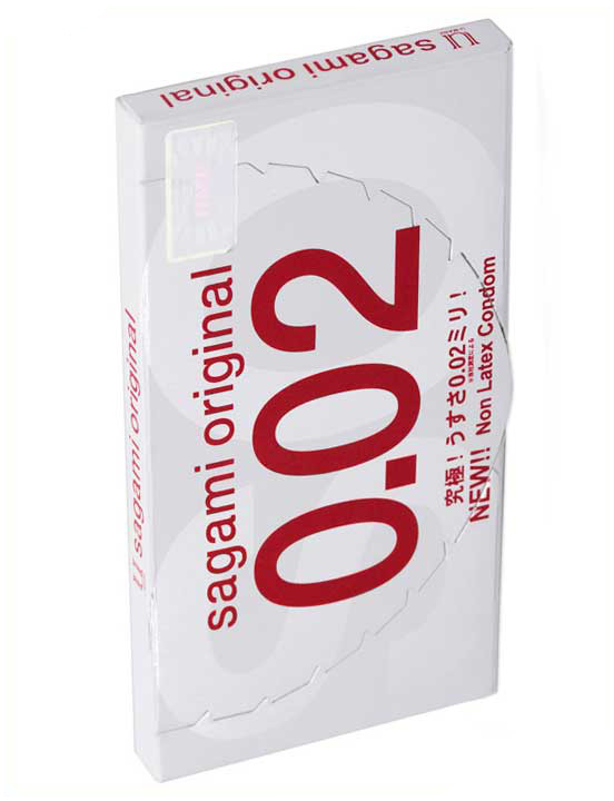 Презервативы Sagami Original 0.02, тонкие полиуретановые, 6 шт.