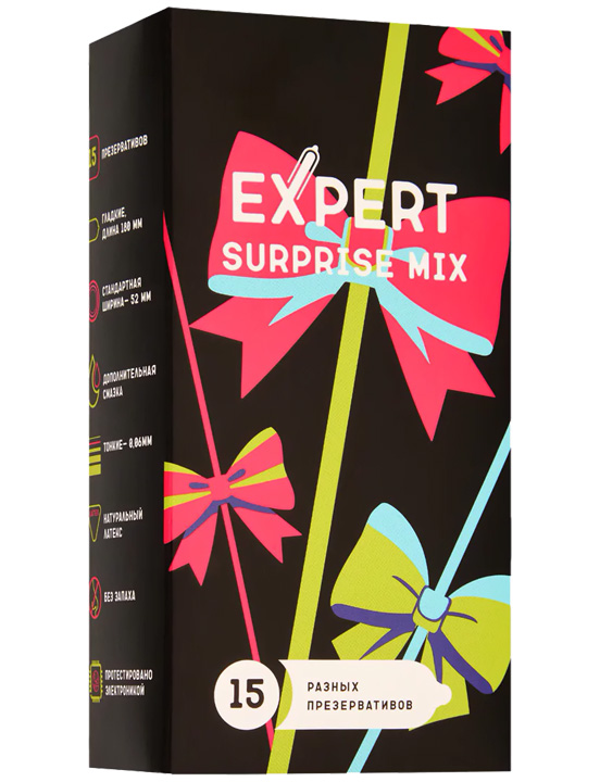 Презервативы Expert Surprise Mix, 15 шт.