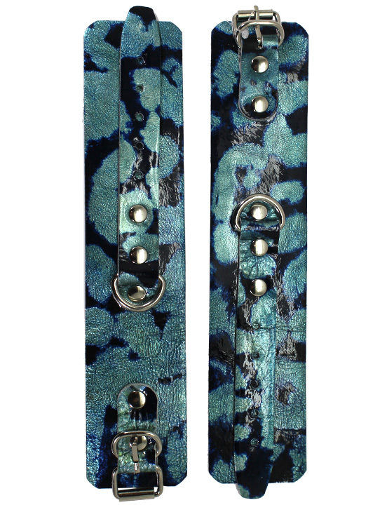 Наручники цветные, размер универсальный, аквамарин