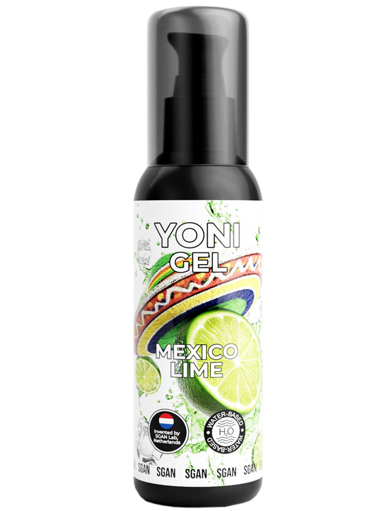 Лубрикант для орального секса SGAN YONI GEL со вкусом мексиканского лайма, 100 мл