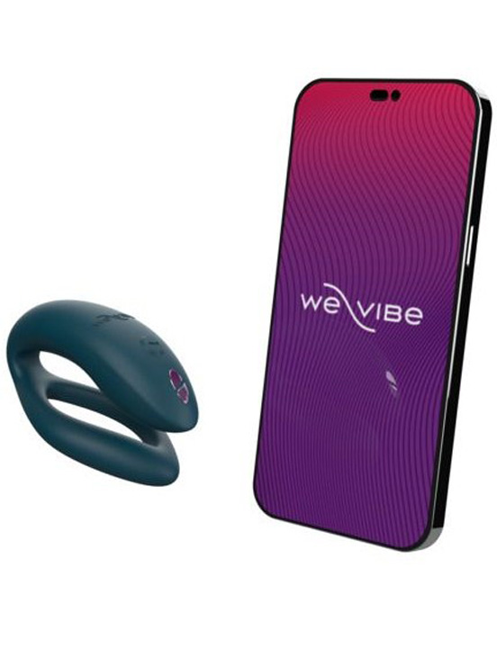 Вибромассажёр для пар We-Vibe Sync O, бархатно-зелёный