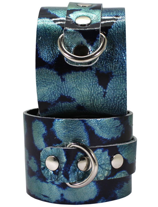 Наручники цветные, размер универсальный, аквамарин