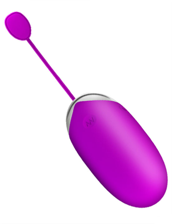 Виброяйцо Abner, APP контроль, bluetooth, фиолетовое, 33x75 мм