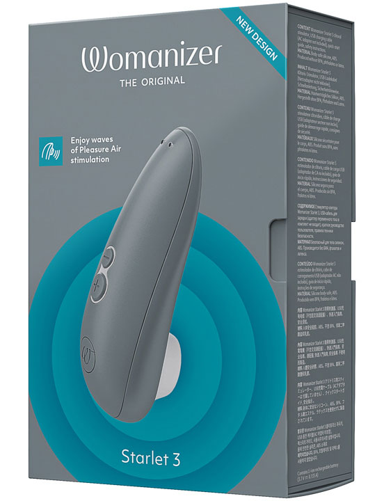 Стимулятор клитора Womanizer Starlet 3, серый