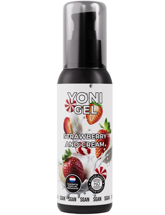 Лубрикант для орального секса SGAN Sensual со вкусом клубники со сливками, 100 мл