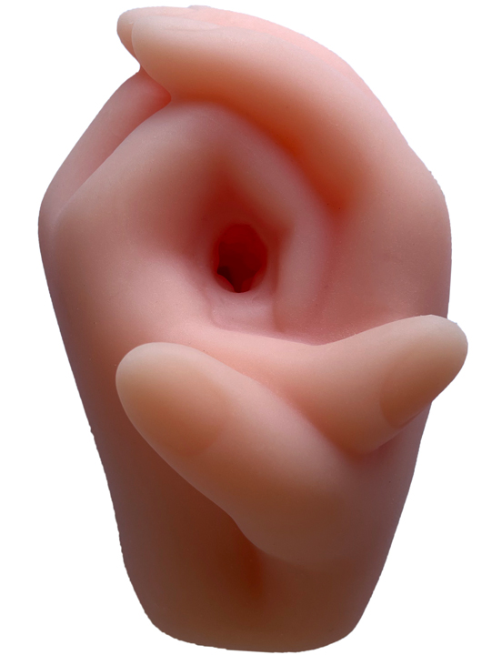 Мастурбатор вагина+кулачок, телесный, 80x75x125 мм