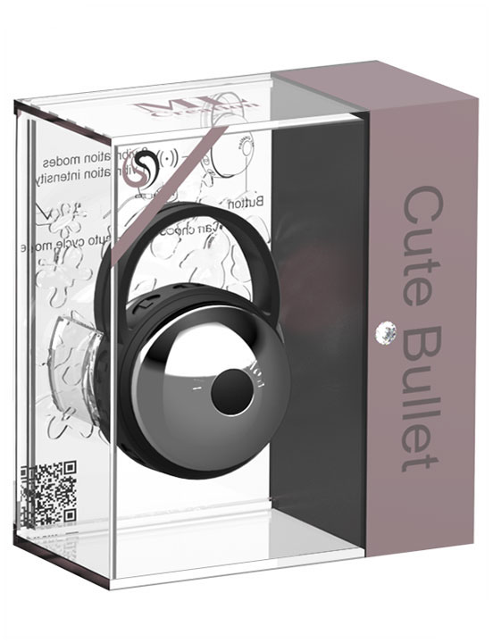 Вибратор клиторальный Cute Bullet, USB, серебристый, 46x30 мм