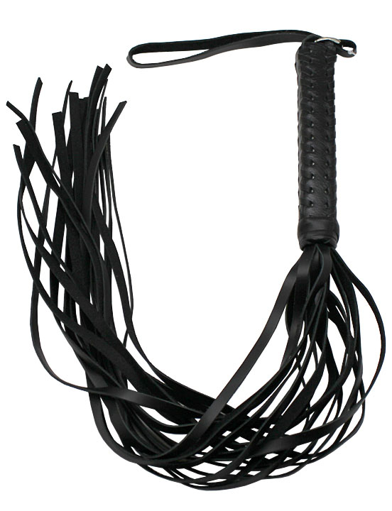 Флогер, ручка плетёная, с жёстким хвостом
