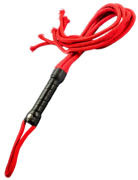 Плётка из шнура, красная