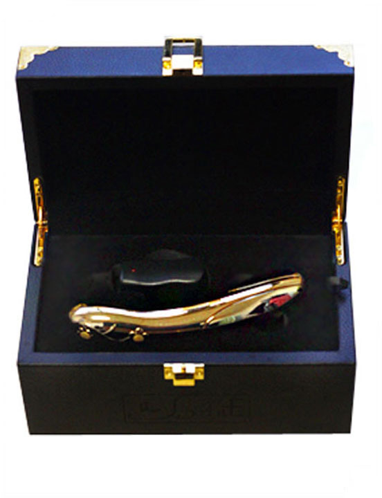 Вибратор позолоченный FLAMINGO с функцией нагрева, 7 видов вибрации, 45x175 мм