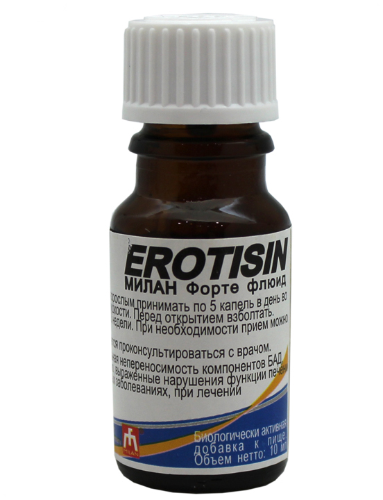 Капли «Эротизин Форте Флюид», 10 мл