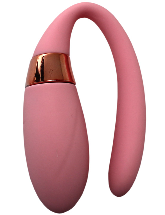 Вибромассажёр для пар Alice, нежно-розовый, 30x80 мм