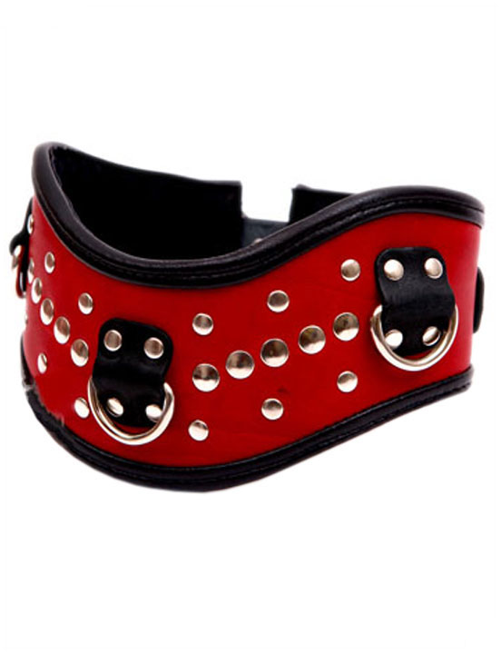 Ошейник фигурный, красный