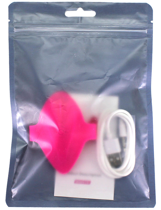 Миниатюрный вибратор в трусики с приложением, нежно-розовый