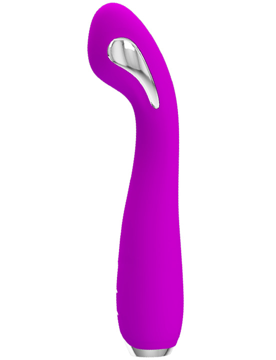 Вибратор HECTOR точки G с электростимуляцией, 7x5 режимов, силикон, фиолетовый, 32x195 мм