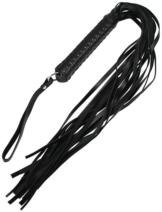Флогер, ручка плетёная, с жёстким хвостом