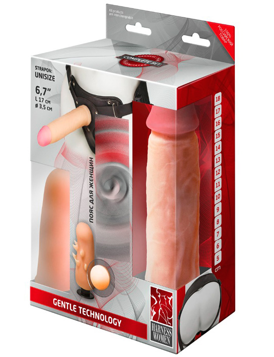 Трусики с двумя (наружная, внутренняя) насадками из неоскина