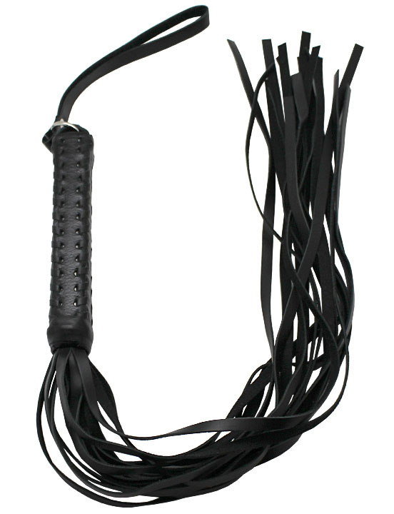 Флогер, ручка плетёная, с жёстким хвостом