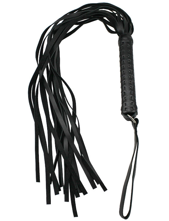 Флогер, ручка плетёная, с жёстким хвостом