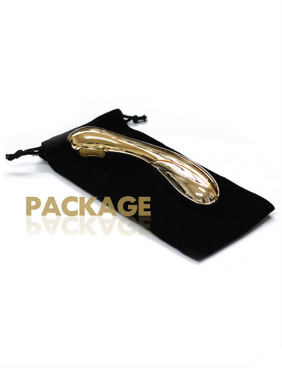 Вибратор позолоченный FLAMINGO с функцией нагрева, 7 видов вибрации, 45x175 мм